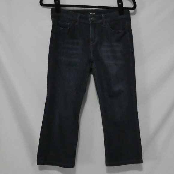 R JEANS Petites | size 26P | Classic Dark Wash Straight Leg Jeans - Picture 1 of 16
